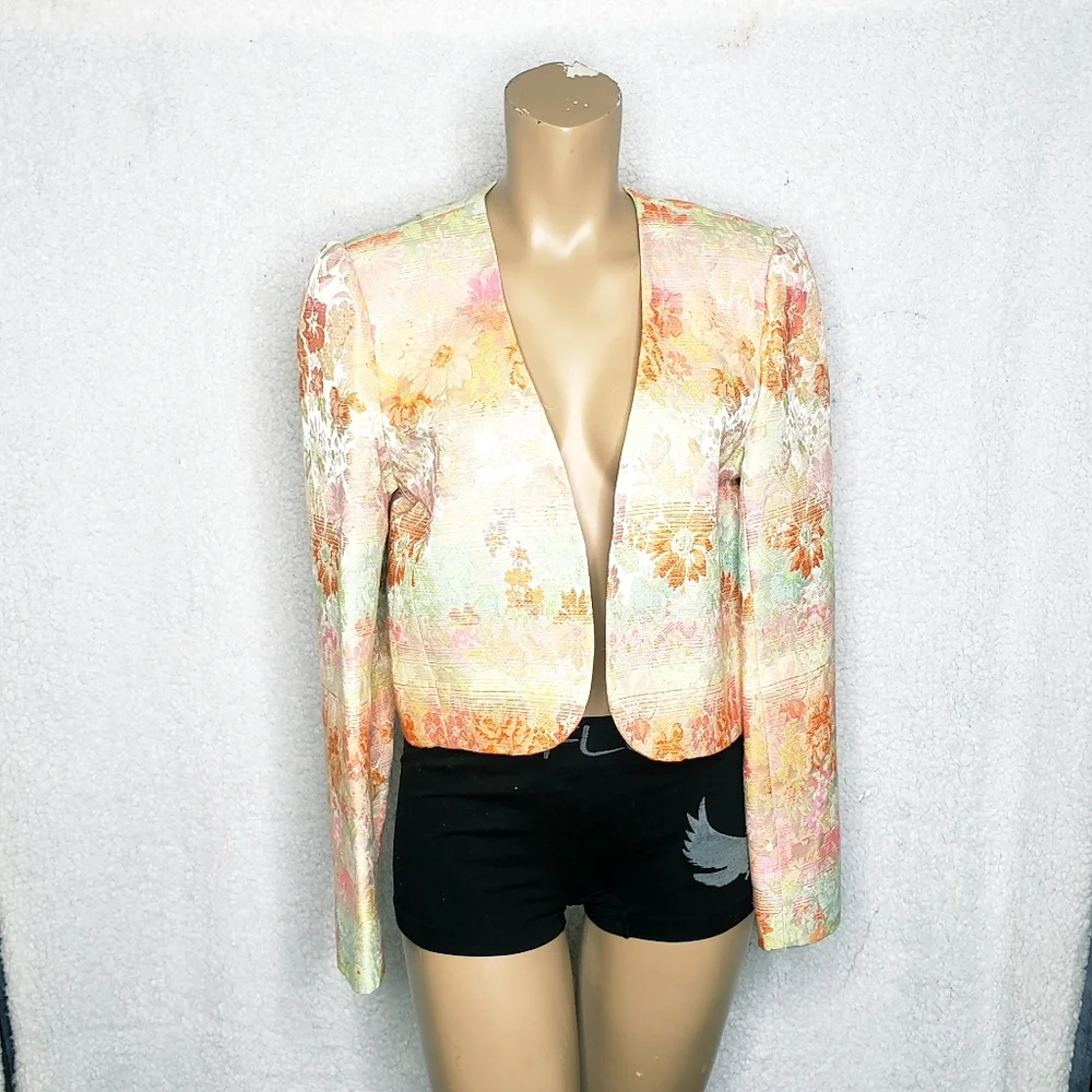 Vintage lorch blazer floral size 8 - Picture 2 of 6